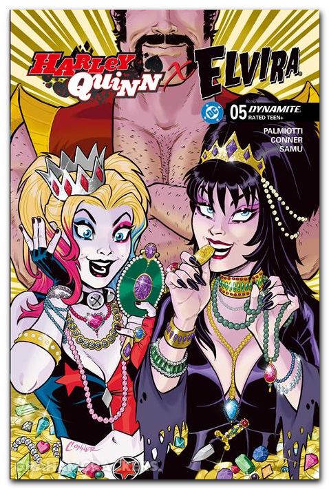 Harley Quinn X Elvira #5 (2025) cover h conner jewels variant