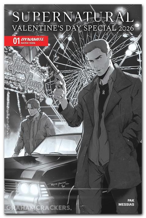 Supernatural Valentines Day Special #1 (2026) cover f hannigan line art variant