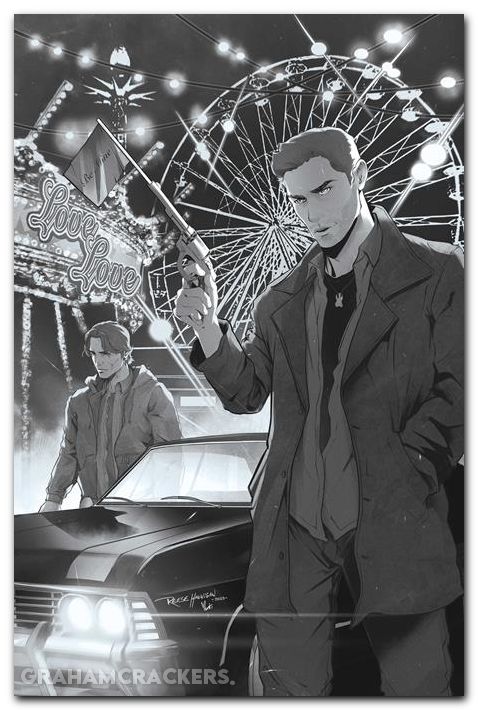 Supernatural Valentines Day Special #1 (2026) cover g hannigan line art virgin variant