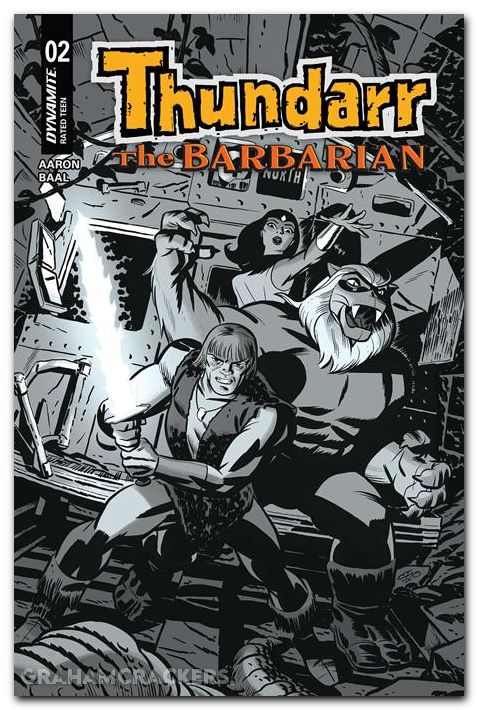 Thundarr The Barbarian #2 (2026) cover f cho line art variant