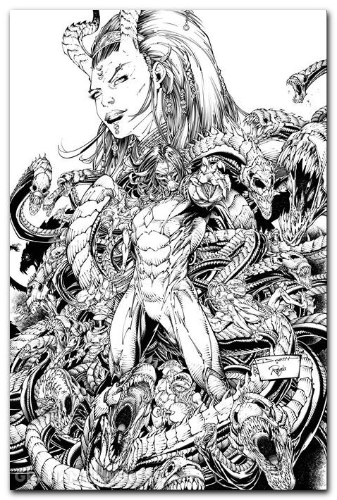 Darkness #3 (2025) cover e booth b&w variant