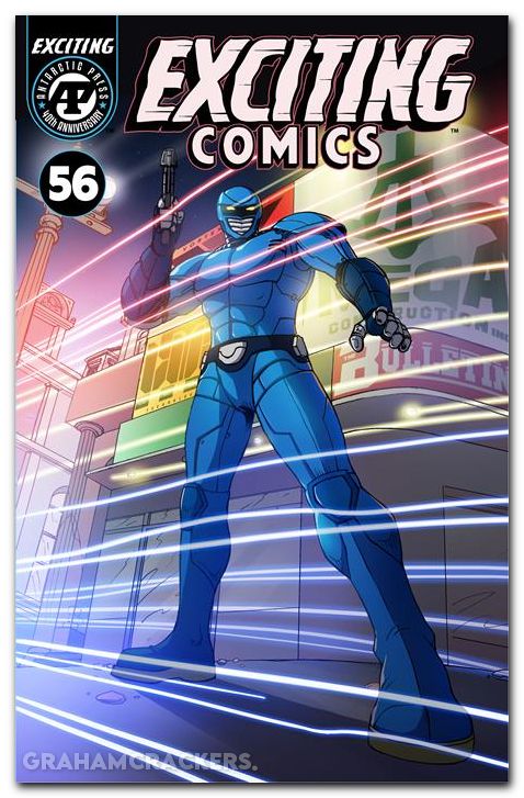 Exciting Comics #56 cover a