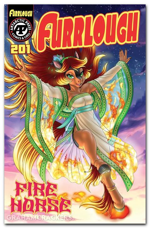 Furrlough #201 cover b daughtrey fire horse variant