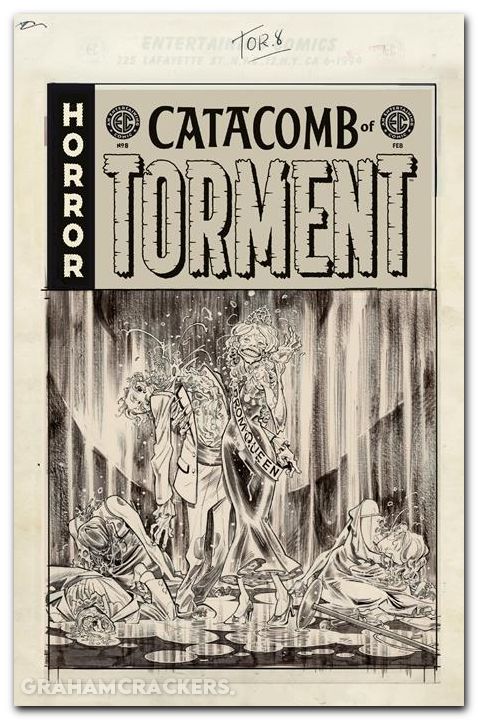 EC Catacomb Of Torment #8 (2025) cover d fowler b&w artist edition variant