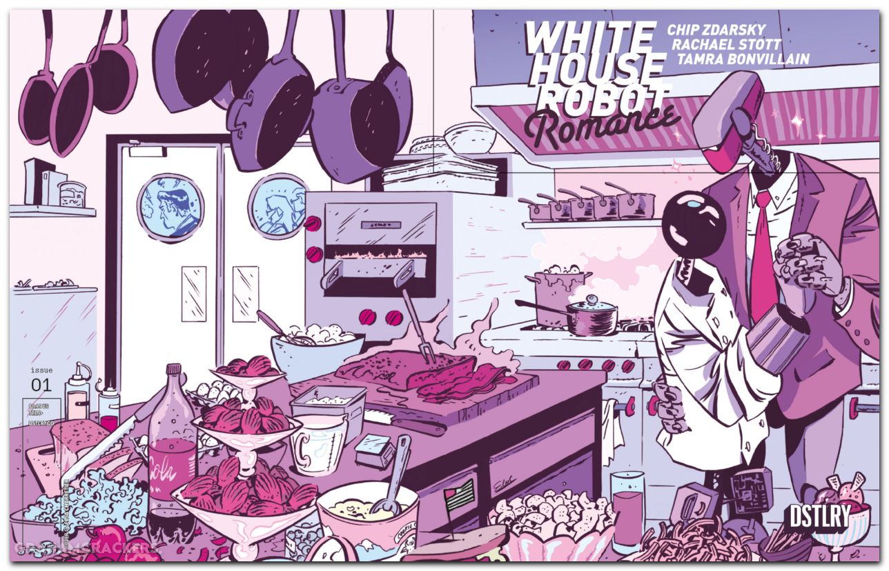 White House Robot Romance #1 cover c charretier variant