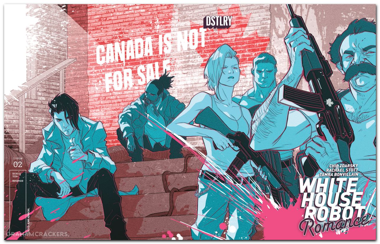 White House Robot Romance #2 cover d kerschl variant