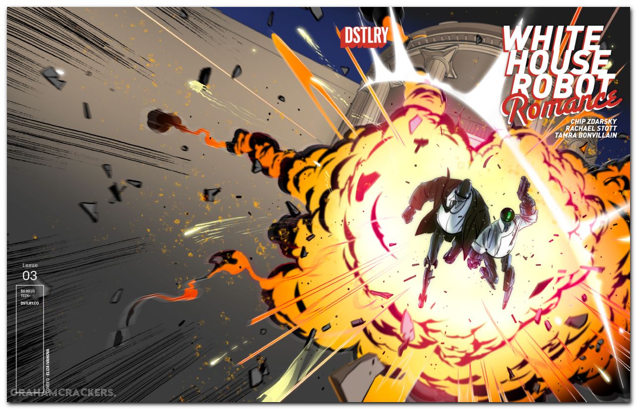 White House Robot Romance #3 cover d ivanova variant