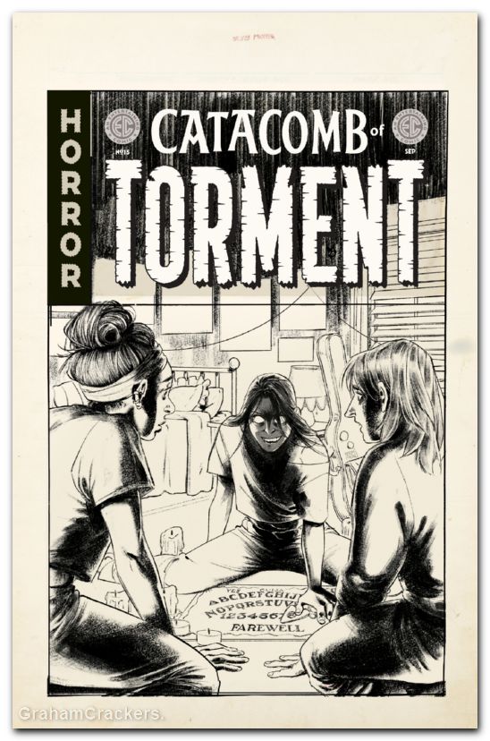 EC Catacomb Of Torment #15 (2025) cover d franq b&w artist edition variant