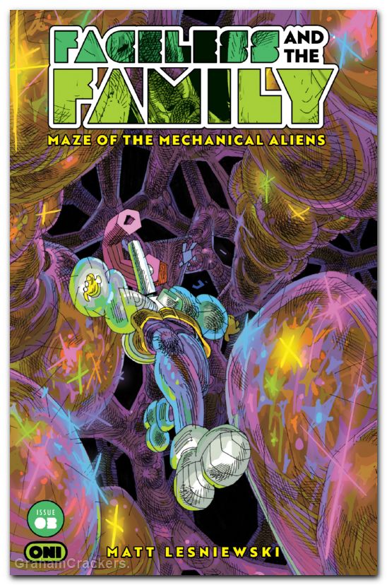 Faceless And The Family Maze Of The Mechanical Aliens #3 (2026) cover b ernst variant