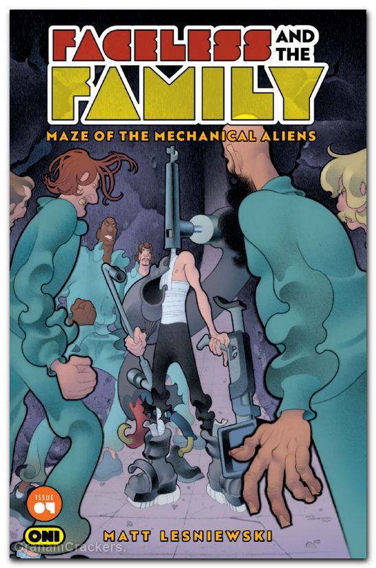 Faceless And The Family Maze Of The Mechanical Aliens #4 (2026) cover a