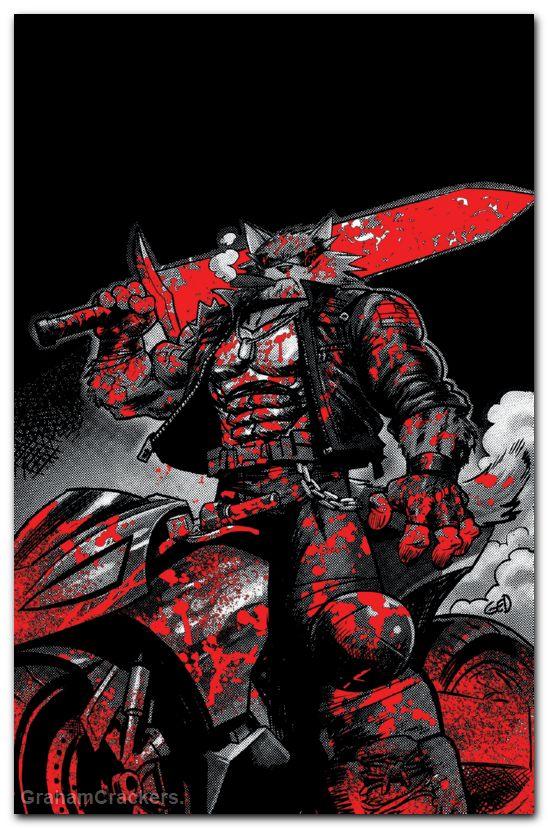 Super Mondo Mega Mutts #2 (2026) cover h gedeon bloody b&w variant