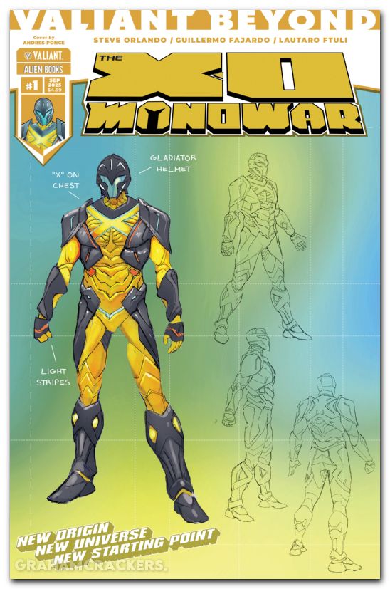Valiant Beyond The X-O Manowar #1 (2025) cover d ponce design variant