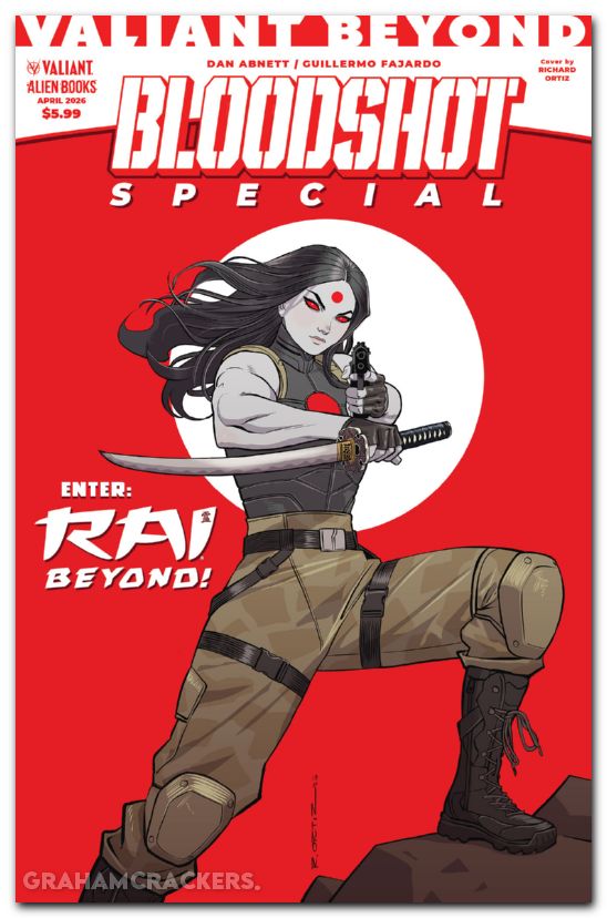 Valiant Beyond Bloodshot Special #1 (2026) cover c ortiz virgin variant