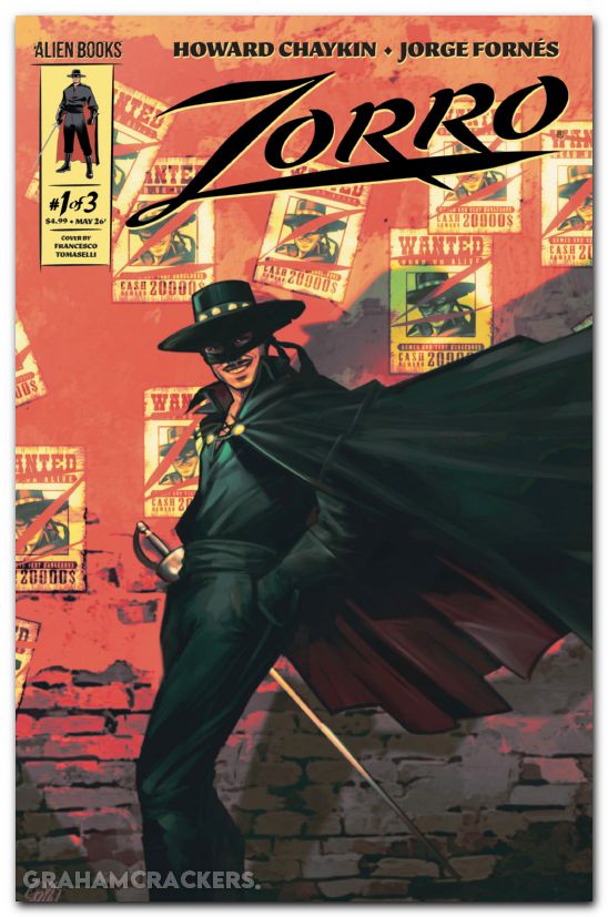 Zorro #1 (2026) cover b tomaselli variant
