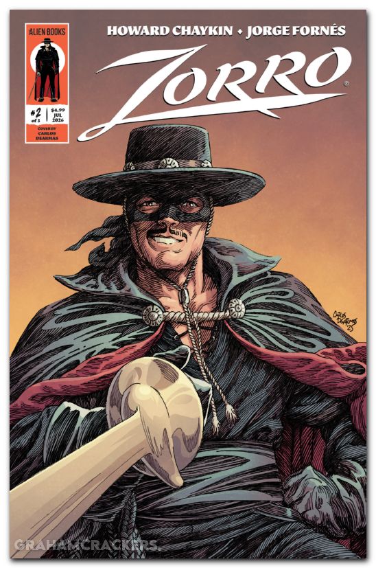 Zorro #2 (2026) cover b dearmas variant