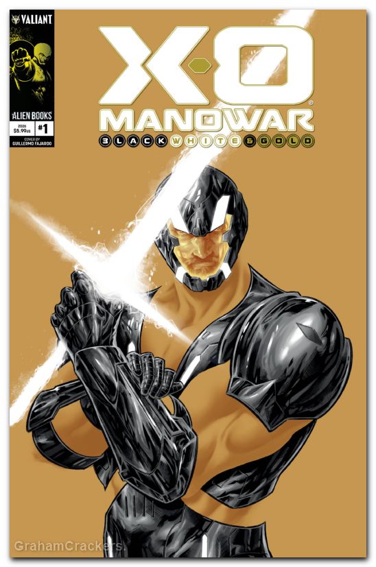 X-O Manowar Black White And Gold