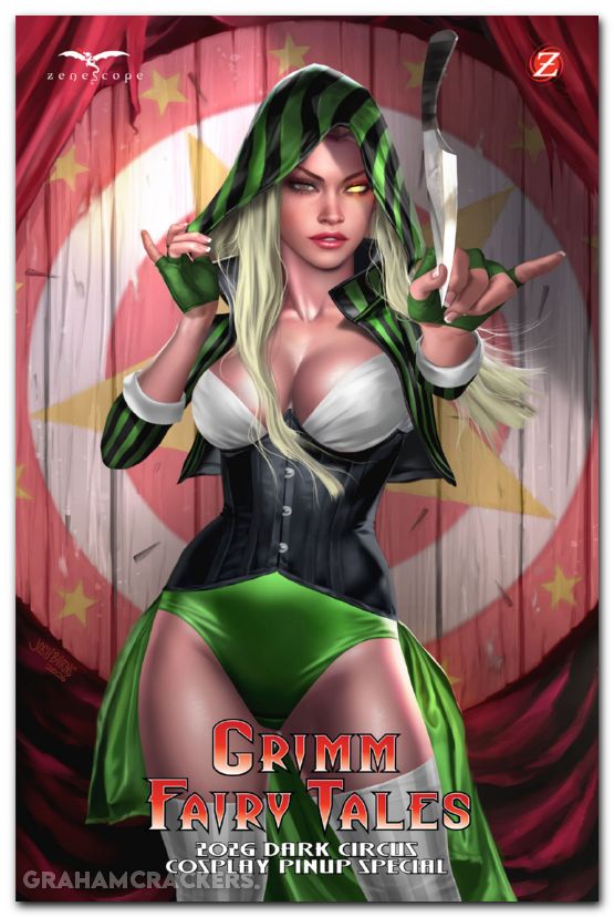 Grimm Fairy Tales Dark Circus Cosplay Pinup Special #1 (2026) cover b burns variant