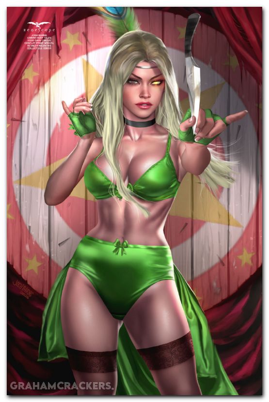 Grimm Fairy Tales Dark Circus Cosplay Pinup Special #1 (2026) cover c burns variant