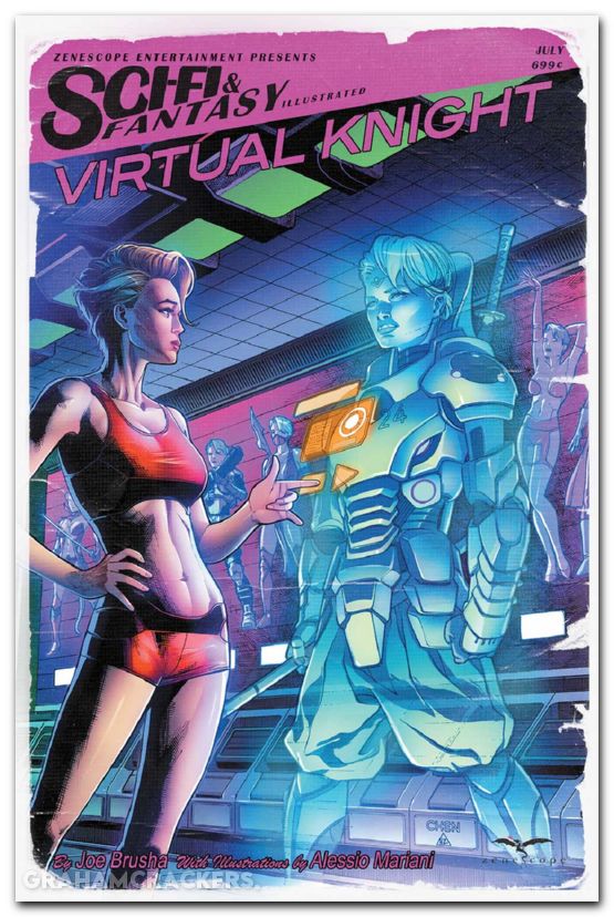 Sci-Fi And Fantasy Illustrated Virtual Knight