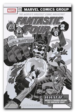 Fantastic Four #31 (2022) sciarrone b&w disney what if fantastic four homage variant