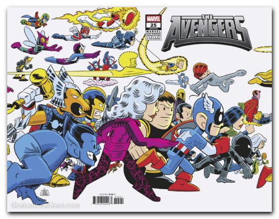 Avengers #25 (2023) giarrusso marvel universe connecting variant