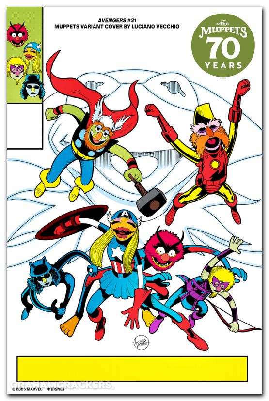Avengers #31 (2023) vecchio muppets variant