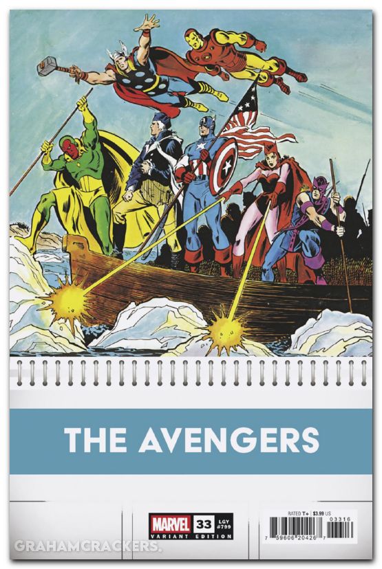 Avengers #33 (2023) mooney bicentennial calendar hidden gem variant