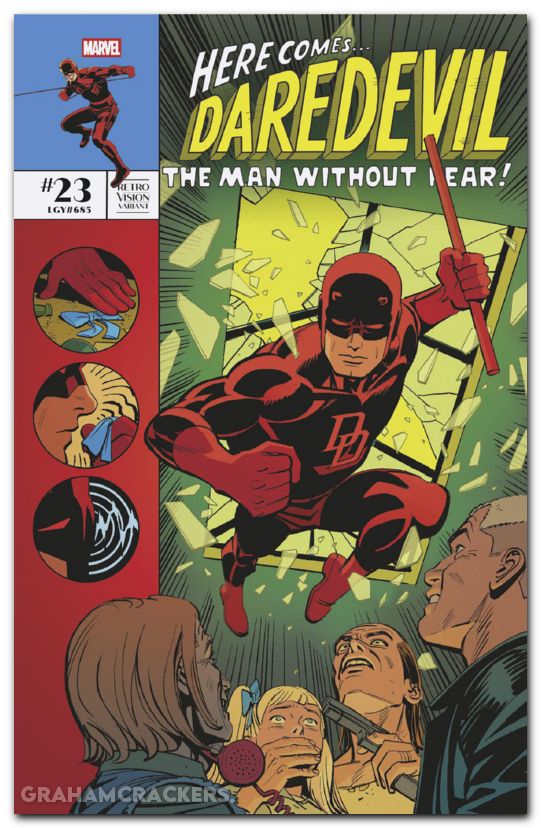 Daredevil #23 (2023) romero retrovision variant