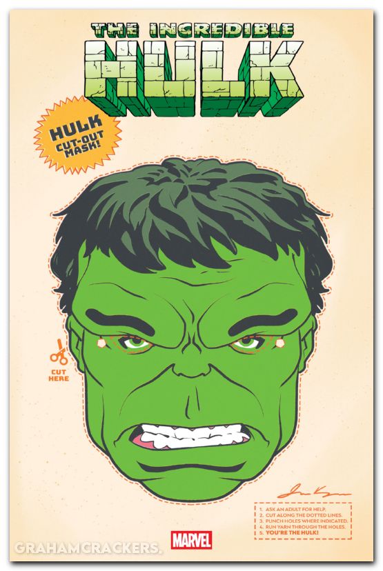 Incredible Hulk #29 (2023) retro halloween mask variant