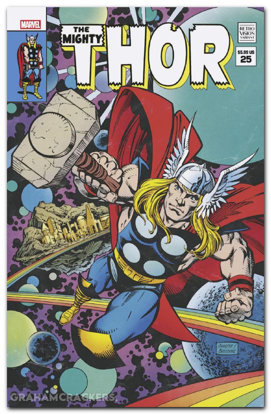 Immortal Thor #25 (2023) jurgens retrovision variant