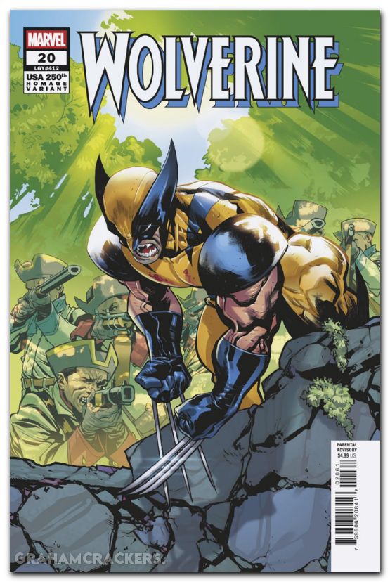 Wolverine #20 (2024) manna 250th homage variant