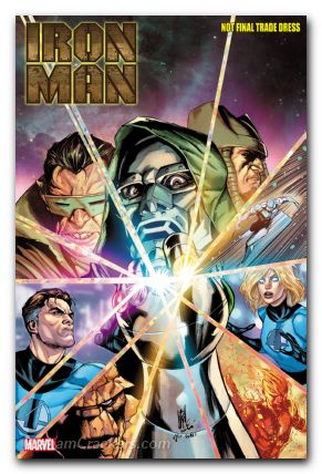 Iron Man #4 (2024) caselli fantastic four homage variant