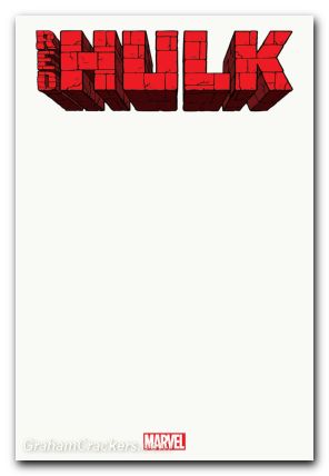 Red Hulk #1 (2025) red blank cover variant