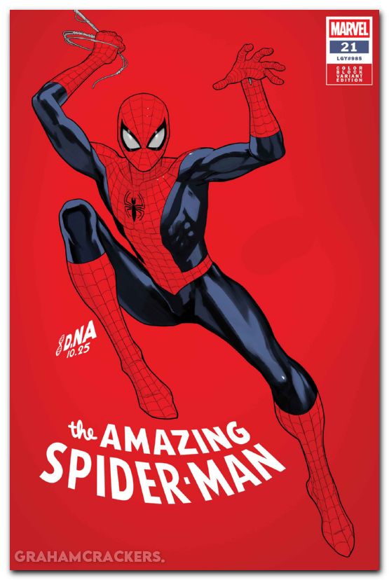 Amazing Spider-Man #21 (2025) nakayama color block red variant