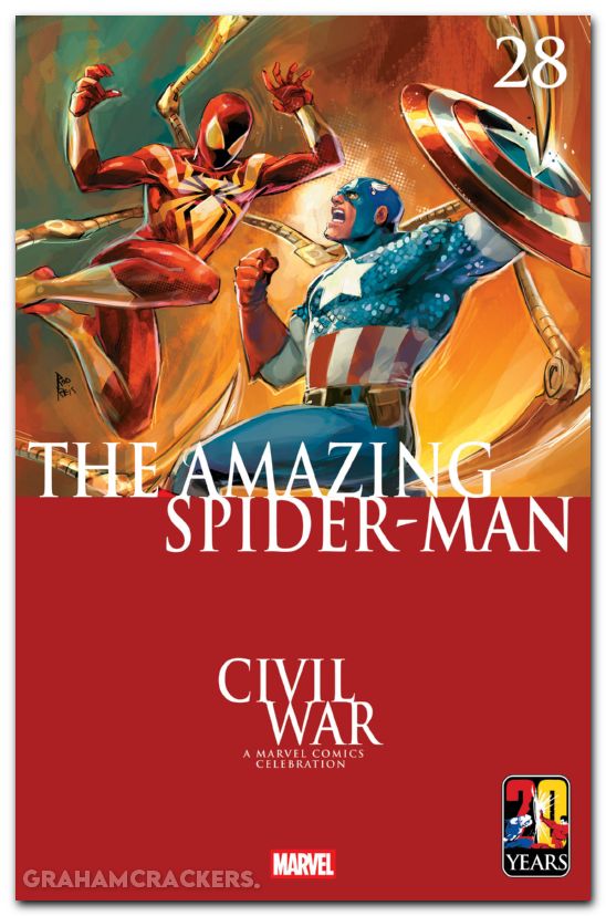 Amazing Spider-Man #28 (2025) reis civil war celebration variant