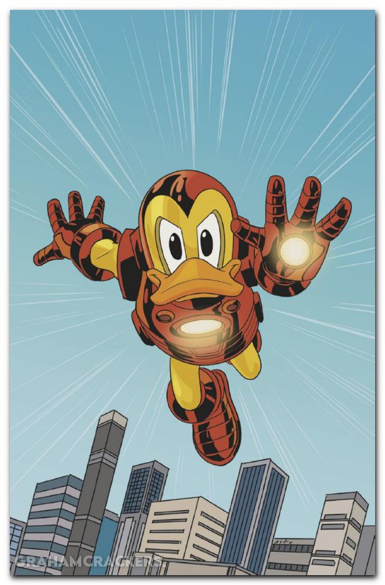 What If Donald Duck Became Iron Man #1 (2025) noto goofy iron man virgin variant