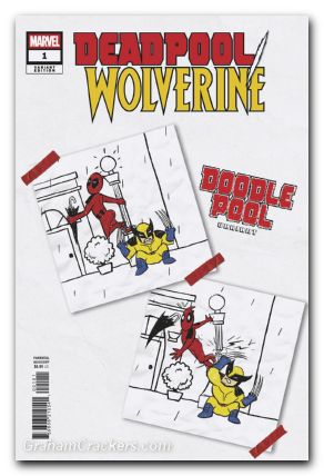 Deadpool Wolverine #1 (2025) doodlepool variant