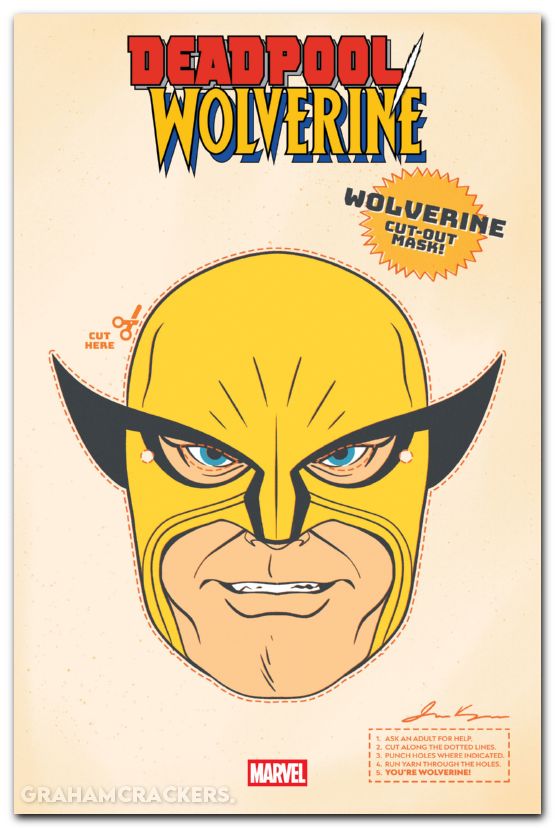Deadpool Wolverine #9 (2025) retro halloween mask variant