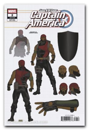 Sam Wilson Captain America #2 (2025) clarke design variant
