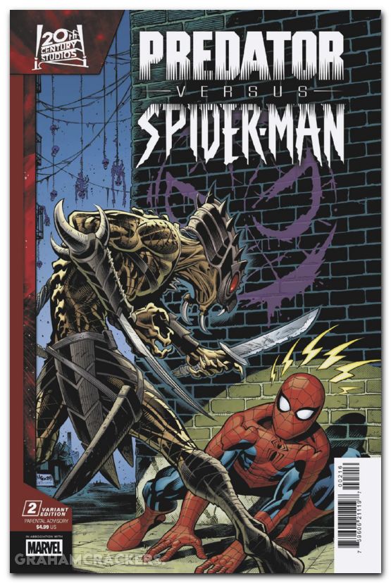 Predator Vs Spider-Man #2 (2025) mcguinness variant