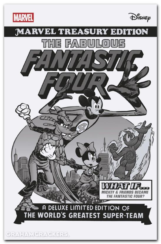Fantastic Four #2 (2025) pastrovicchio b&w disney what if fantastic four homage variant