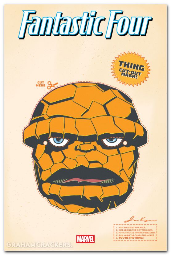 Fantastic Four #3 (2025) retro halloween mask variant
