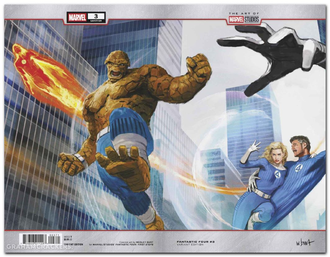 Fantastic Four #3 (2025) burt marvel studios wraparound variant