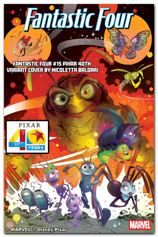 Fantastic Four #15 (2025) baldari pixar 40th variant