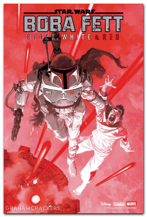 Star Wars Boba Fett Black White And Red #1 (2025) casanovas variant