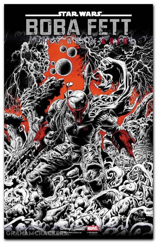 Star Wars Boba Fett Black White And Red #2 (2025) hotz variant