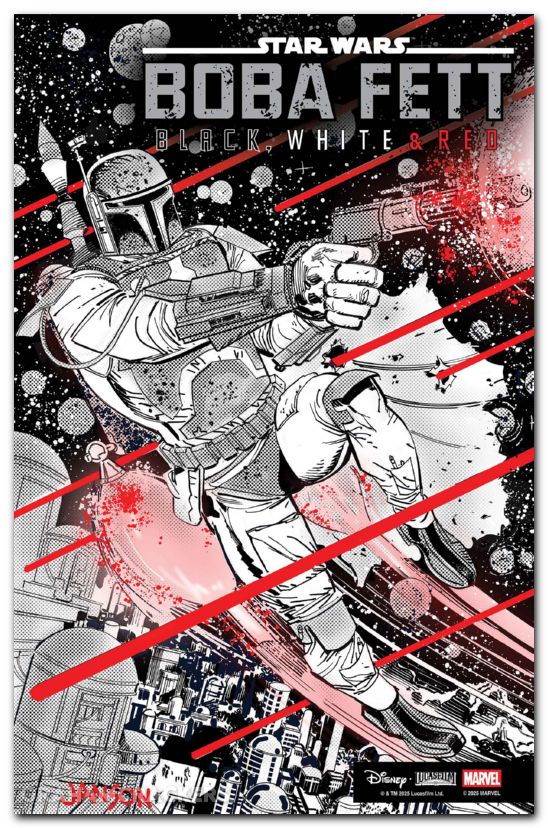 Star Wars Boba Fett Black White And Red #3 (2025) janson variant