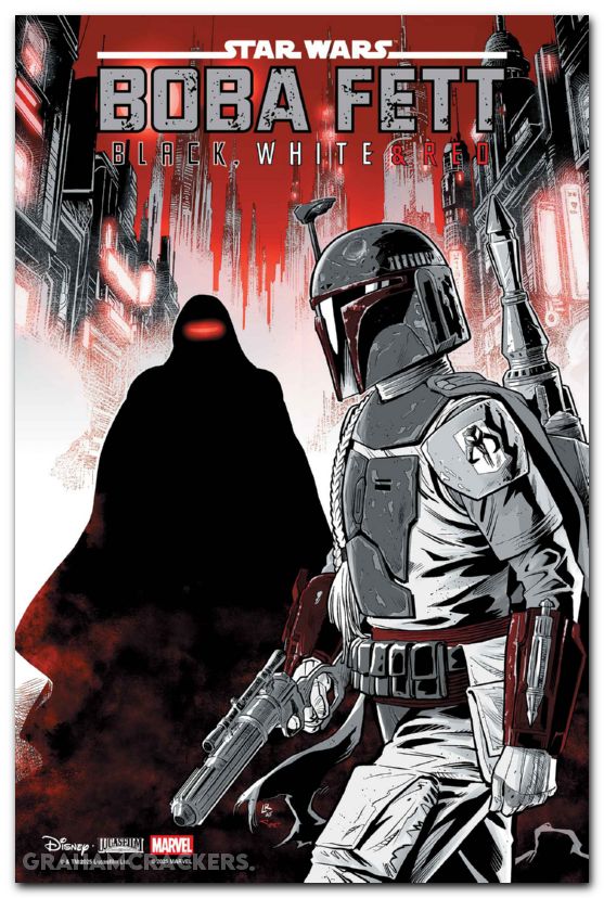 Star Wars Boba Fett Black White And Red #4 (2025) ross variant