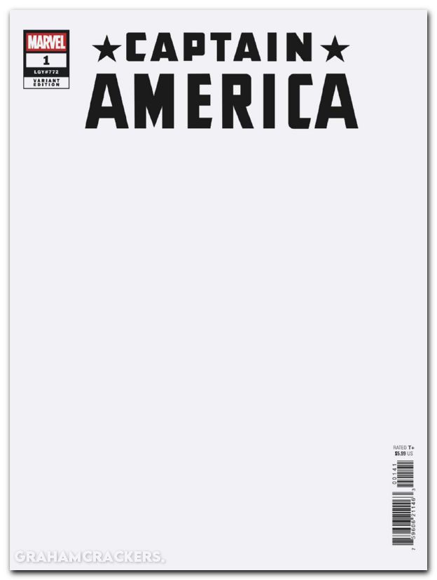 Captain America #1 (2025) blank variant