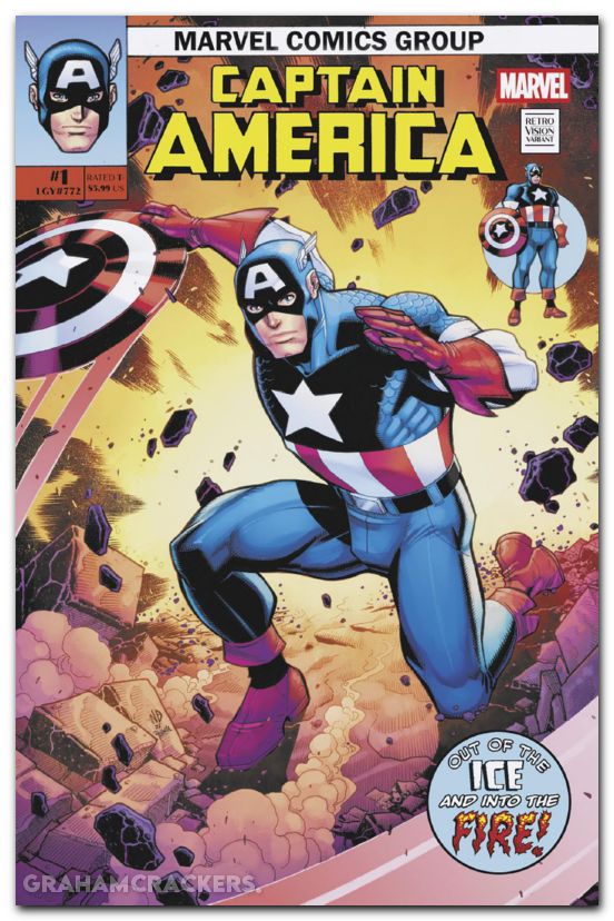 Captain America #1 (2025) bradshaw retrovision variant